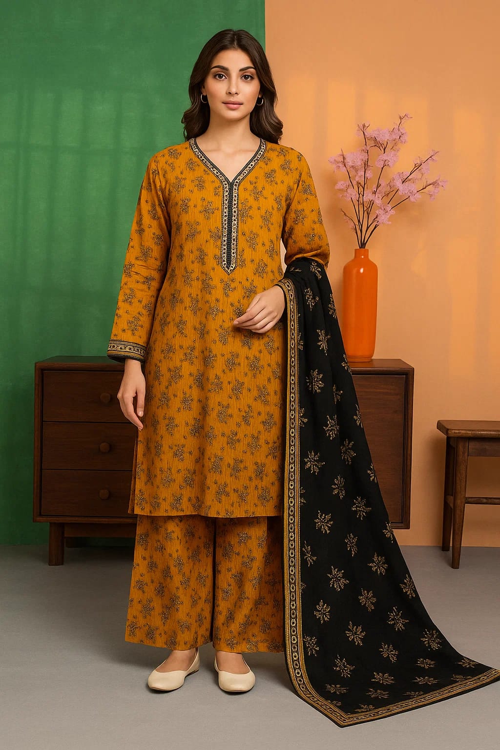 Serene Bloom – 3-Piece Suit