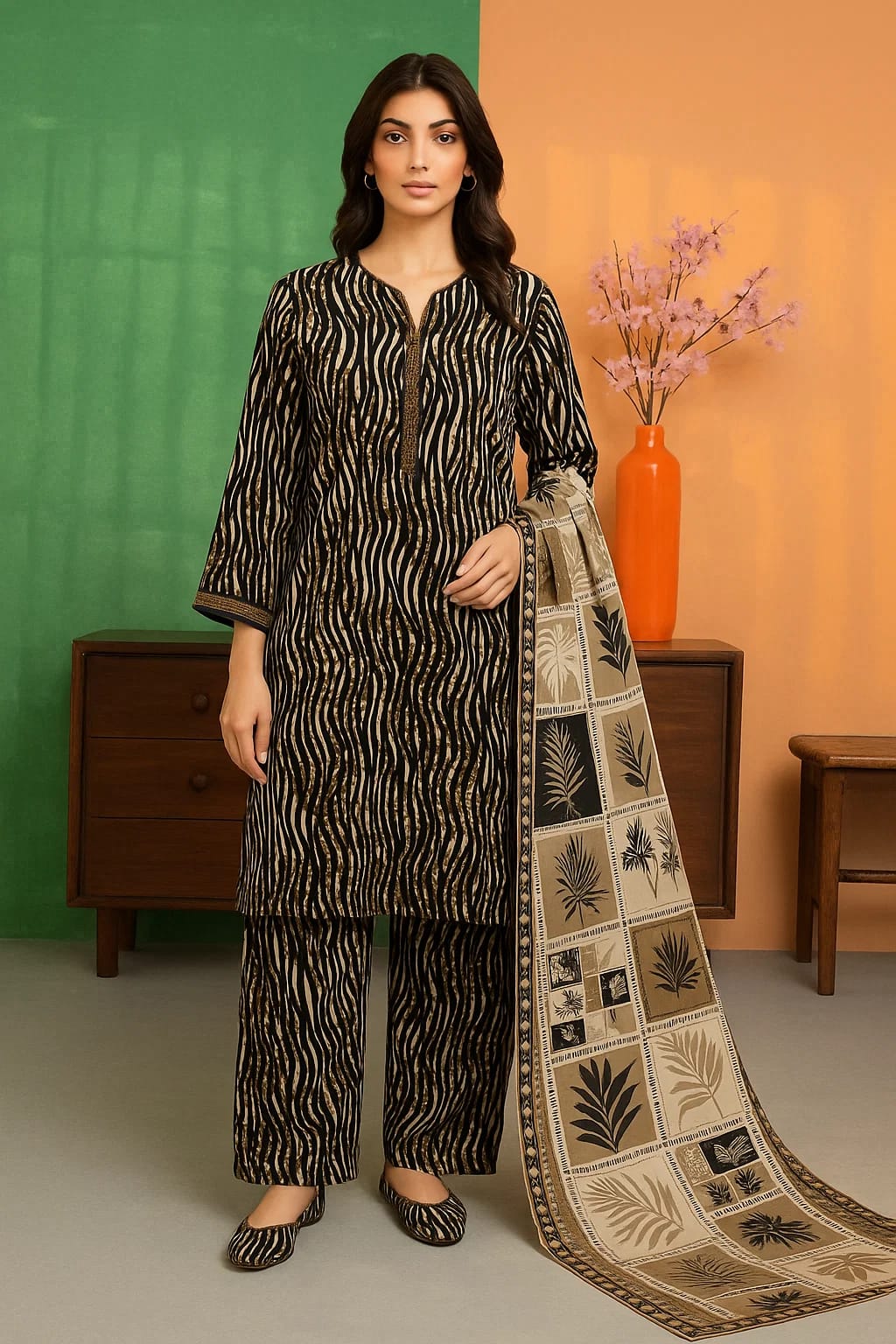 Serene Bloom – 3-Piece Suit